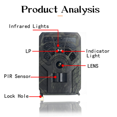 PR300 WiFi die Camera IP56 jagen die 24MP 1296P controleren