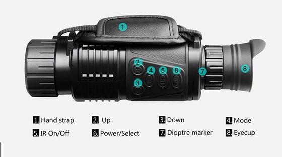 NV2180 éénogige Openlucht het Kamp13mp Day And Night Monocular van de Nachtvisie HD