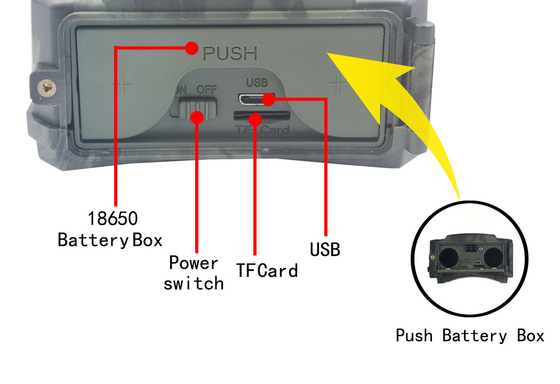PR300 WiFi die Camera IP56 jagen die 24MP 1296P controleren